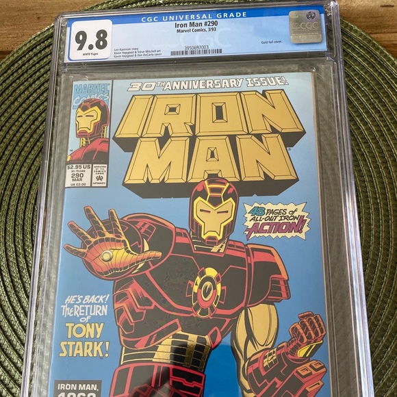 Iron Man issue #290 CGC 9.8 RATING - Picture 1 of 4